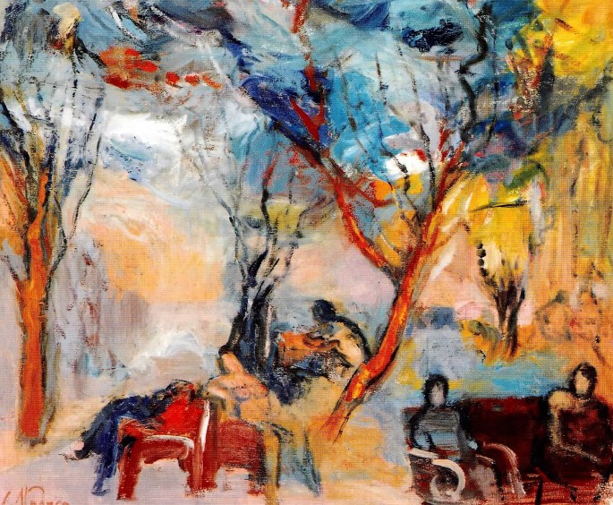 15 Cavit Atmaca, İnciraltı, 41x49 cm, Tuval Üzerine Yağlıboya