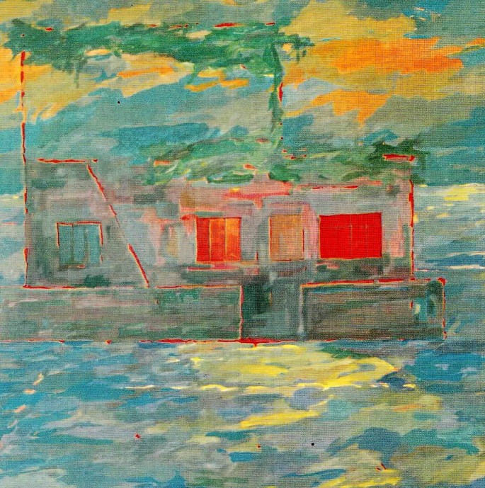 17 Sevgi Avcı, Peyzaj, 110x110 cm, Tuval Üzerine Yağlıboya (1994)