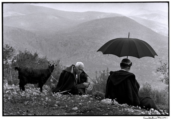 GREECE. Crete. 1964. Shepherds with goat. "A Greek Portfolio"