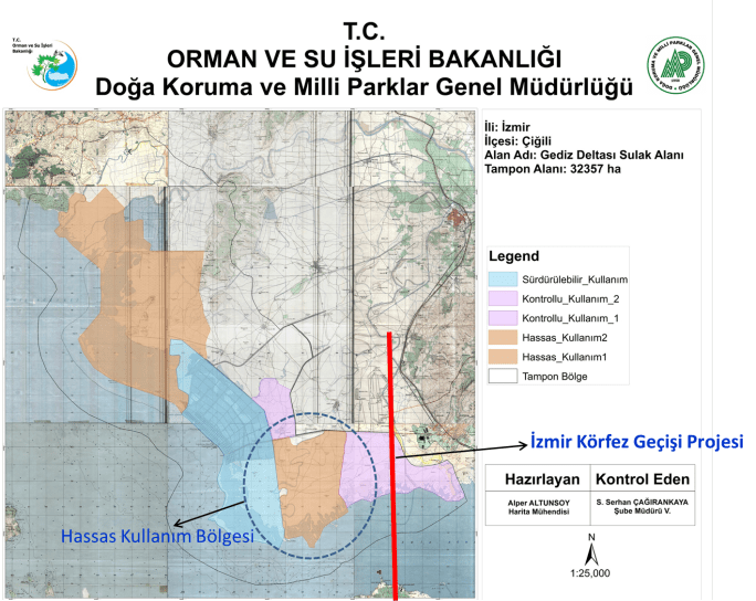 Gediz Deltası Sulak Alan Koruma Bölgesi &amp; İzmir Körfez Geçişi Projesi